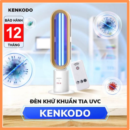 Đèn uv diệt khuẩn KENKODO 38W 9000H, đèn tia cực tím diệt khuẩn với tính năng khử khuẩn Ozone O3