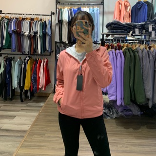 Áo gió lót nỉ cotton, vải gió gân chìm chống nước, hàng xuất khẩu