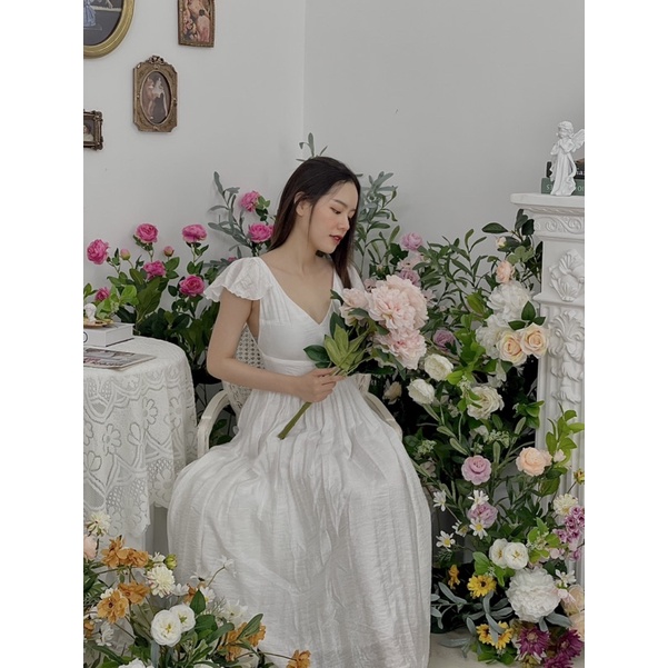 KT49 - ĐẦM MAXI TAY TIÊN LƯNG U