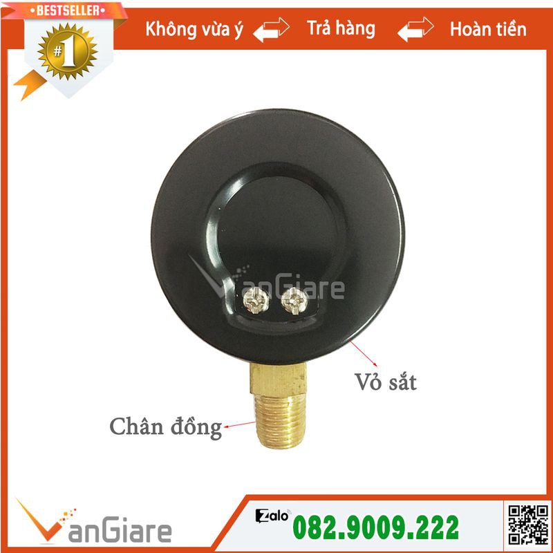 Đồng hồ đo áp suất hơi 25kg KK Gauge