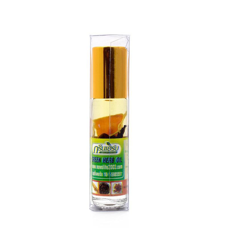 Đúng Hàng Chuẩn Thái☀ Dầu gió Thái lăn sâm thảo dược Green Herb Oil 8cc ☀