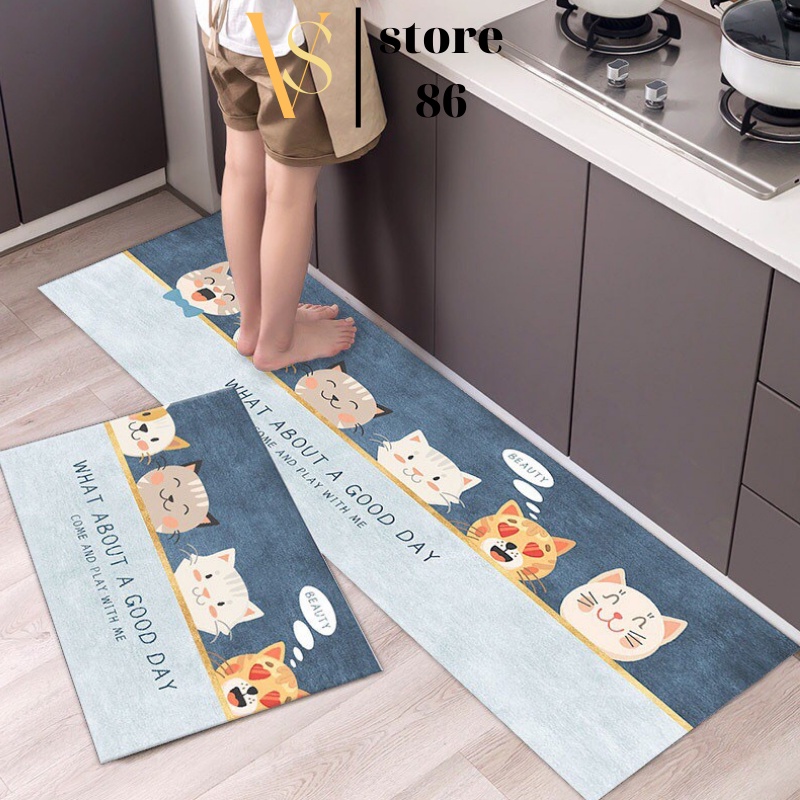 Thảm Lau Chân Chống Trượt Thấm Nước (LOẠI DÀY), Thảm Chùi Chân Hình Thú