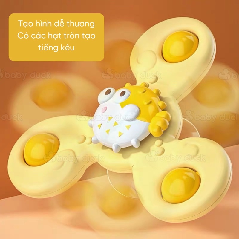 Con quay đồ chơi con xoay vô cực cho bé, đồ chơi nhà tắm, spinner