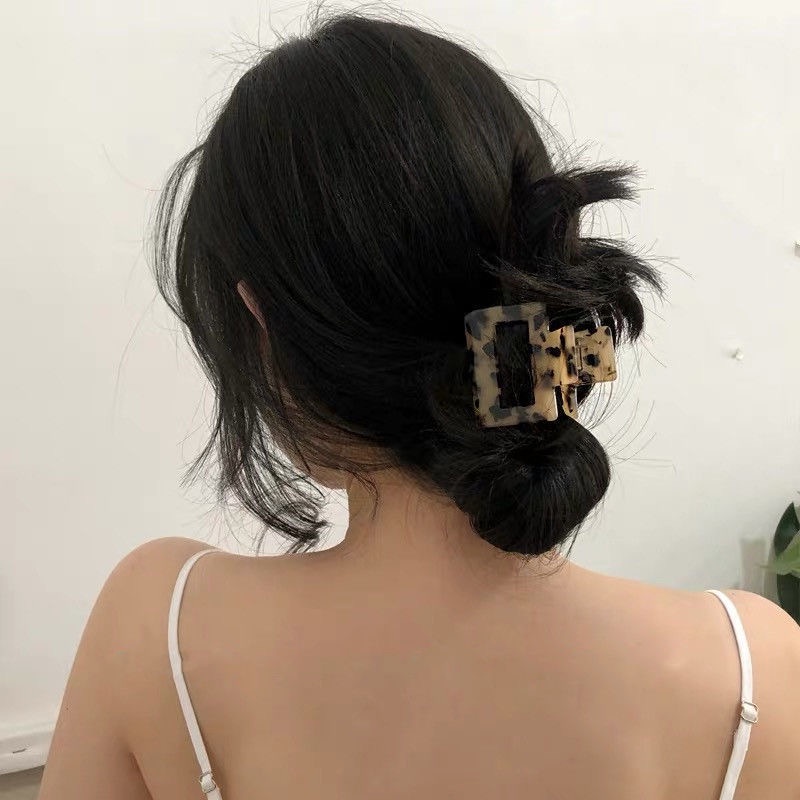 Kẹp tóc hình học nhỏ màu thạch dễ thương phong cách Hàn Quốc thanh lịch cho nữ