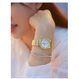 Đồng Hồ Nữ Bee Sister Mặt Chấm Viền Đá.