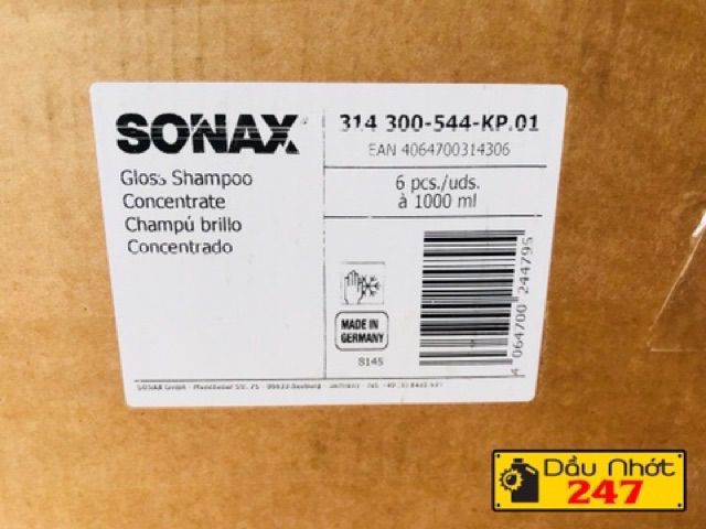 Nước rửa xe Sonax 1L