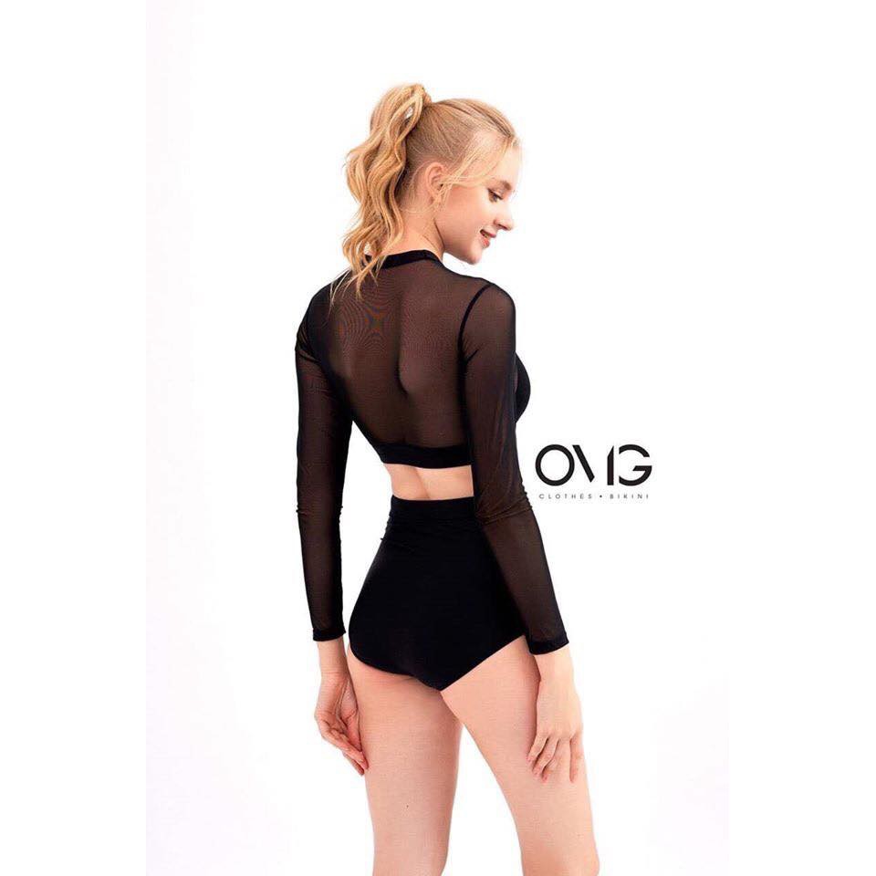 [SIÊU SEXY] Bikini Set Tay Dài Phối Lưới Đi Biển Quyến Rũ Hàng Chuẩn | BigBuy360 - bigbuy360.vn