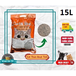 Cát vệ sinh mèo mix than hoạt tính Catsme 15L