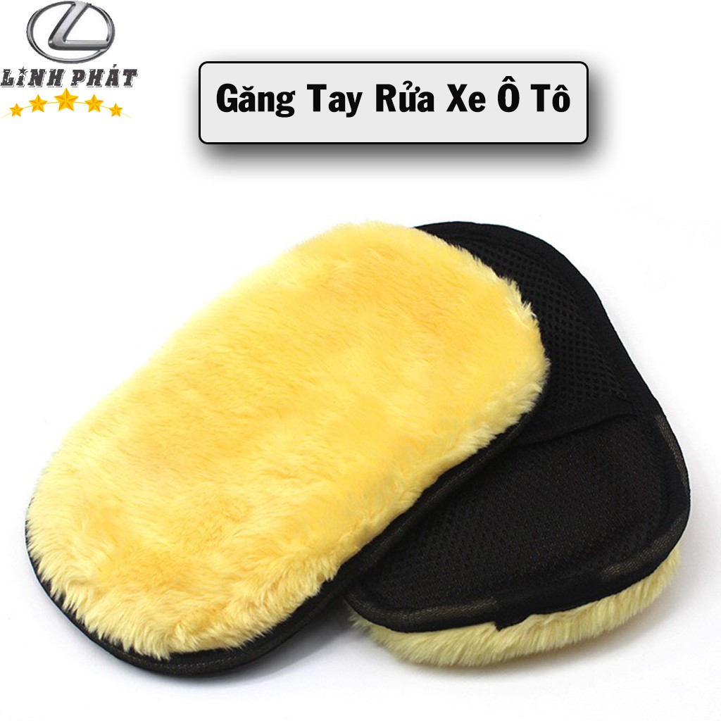 Găng Tay Rửa Xe Ô Tô Lông Cừu Mềm,Mịn - Bộ 1 Chiếc, Ver 2