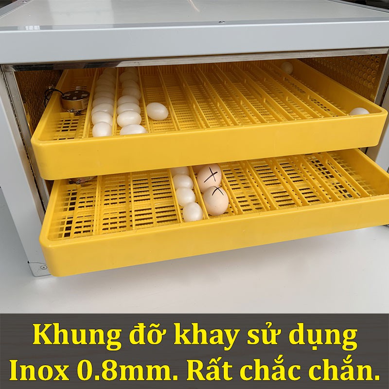 [HÀNG CHÍNH HÃNG] Máy Ấp Trứng Gà Ánh Dương E100 - Tủ Tôn 3 Lớp - Phiên Bản Cao Cấp