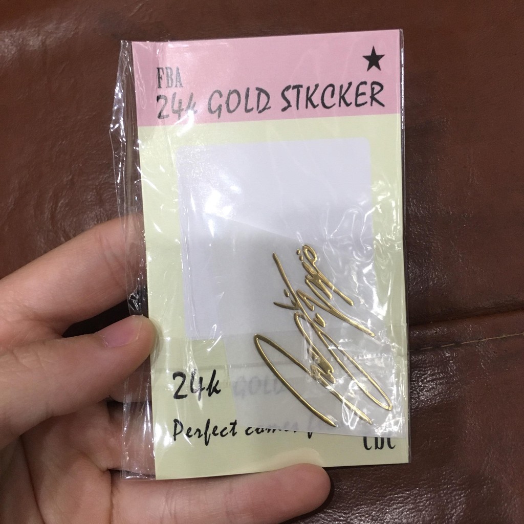 Sticker Vương Nhất Bác chữ ký dán holo bóng dán điện thoại