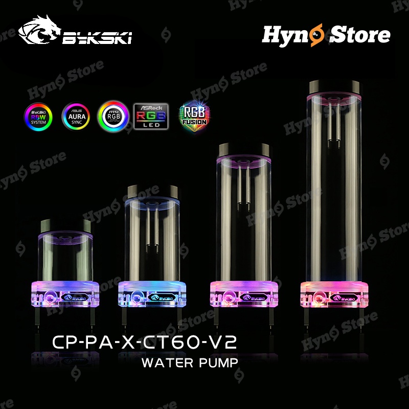 Bơm DDC tản nhiệt nước giá rẻ Bykski kèm tank OD60 LED ARGB Hyno Store