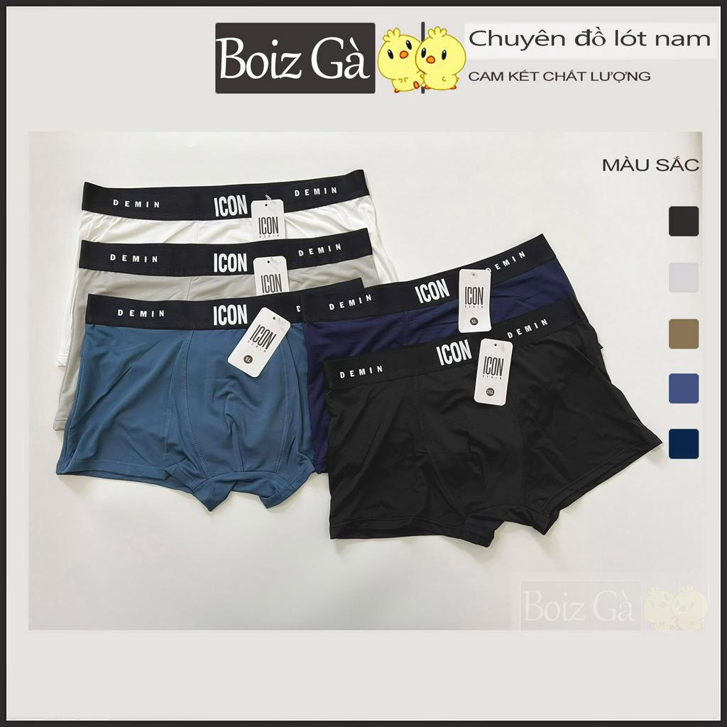 Quần lót nam co dãn boxer cao cấp chất thun lạnh đẹp quần sịp nam đùi mềm mại co dãn IcoB nL.Store