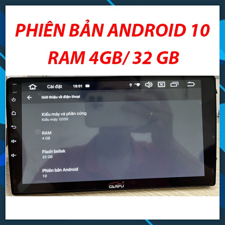 Màn Hình Android CARFU RAM 4gb 💖 gắn các dòng xe (sim 4g,wifi,blutool,giọng nói,youtobe ẩn,vietmap,navitel)