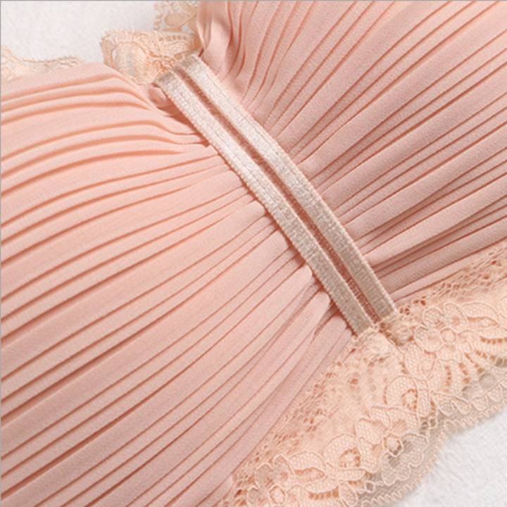 Bộ Đồ Lót Không Gọng Đệm Dày Cup Ngang Xinh Xắn | BigBuy360 - bigbuy360.vn