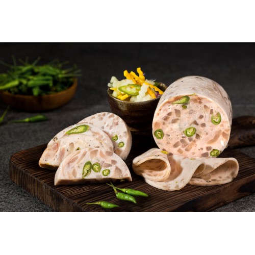 CHẢ DA ỚT XIÊM XANH THÀNH HẰNG (CÂY 500GRAM) SIÊU GIÒN DAI | BigBuy360 - bigbuy360.vn