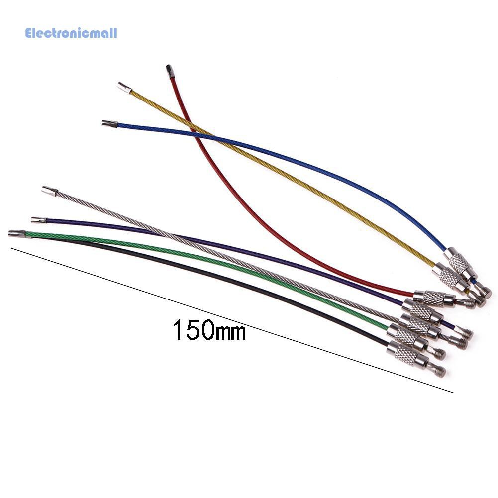 Set 7 dây thép không gỉ treo chìa khóa độc đáo