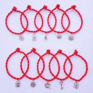 Vòng tay hanmade chỉ đỏ may mắn