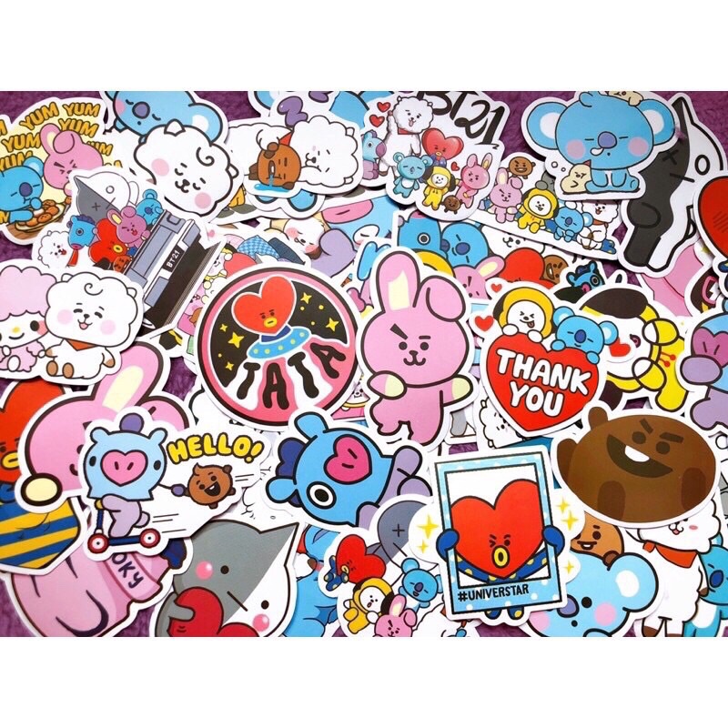 Hình dán BT21 dễ thương
