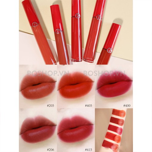 Son  Giorgio Armani Lip Maestro Màu 415, 400, 200, 201, 405 những màu xinh hot nhất.