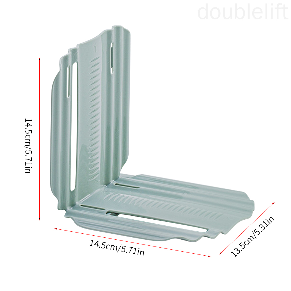 Refrigerator Partition Plastic Cabinet Divider Anti-slip Adjustable Shelf Organizer doublelift store