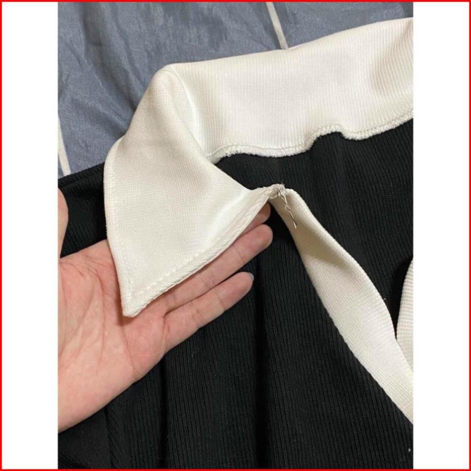 Váy Body, Váy Nữ Dáng Polo Cổ Trắng Khoét Ngực  Hàng Loại 1 | BigBuy360 - bigbuy360.vn