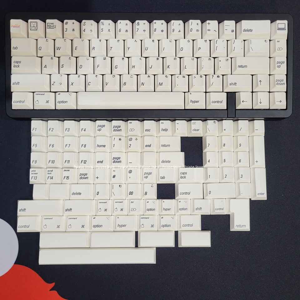 Keycap Apple 2048 Cherry Thick PBT, keycap bàn phím cơ nhiều nút cân nhiều layout - Polabe Store