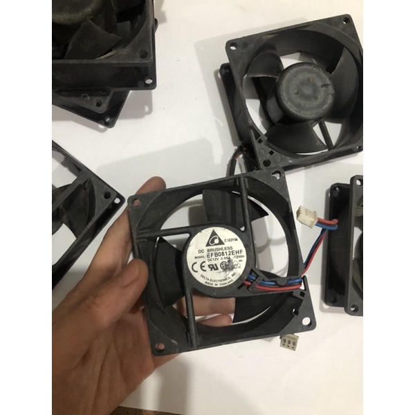 Fan - quạt tản nhiệt Delta 8cm 0.68A hút thổi mạnh, hàng tháo máy