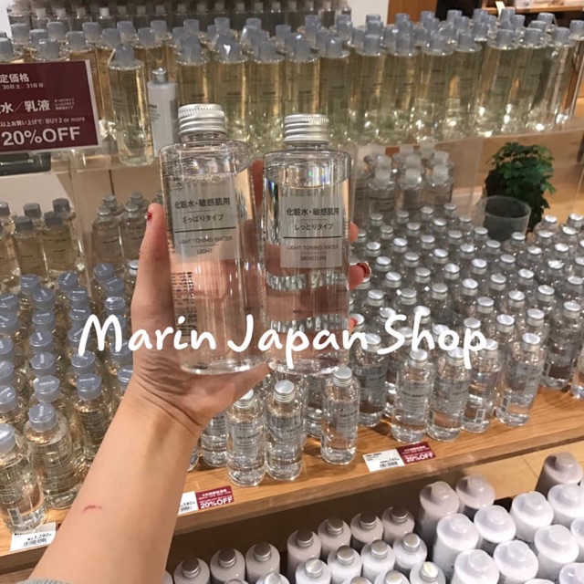 (Hàng chuẩn Nhật,kèm bill,tặng bình xịt 100ml ) Nước hoa hồng Muji Light Toning Water Light và Moisture nhật bản