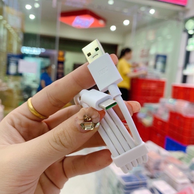 Combo Bộ Cục Củ Sạc Và Dây Cáp Sạc VOOC Oppo 20W Micro Usb/Type C Dây dài 1 mét dùng cho oppo samsung xiaomi vivo