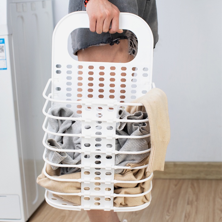 Rổ đựng đồ nhà tắm đa năng gấp gọn tiện dụng kèm móc treo