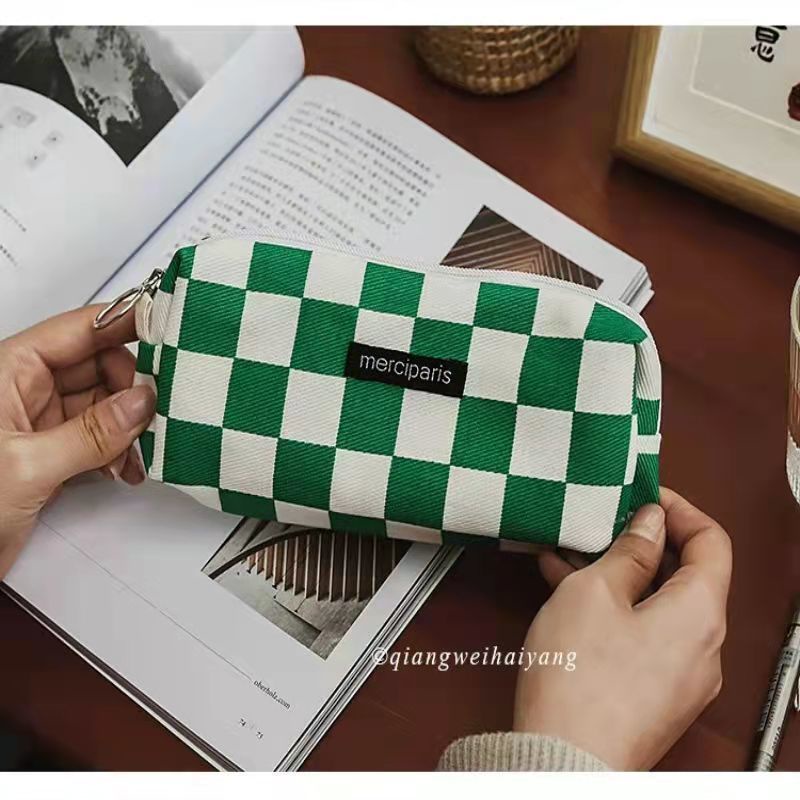 Túi Đựng Bút Chì Sức Chứa Lớn Phong Cách Hàn Quốc Cổ Điển Cho Học Sinh