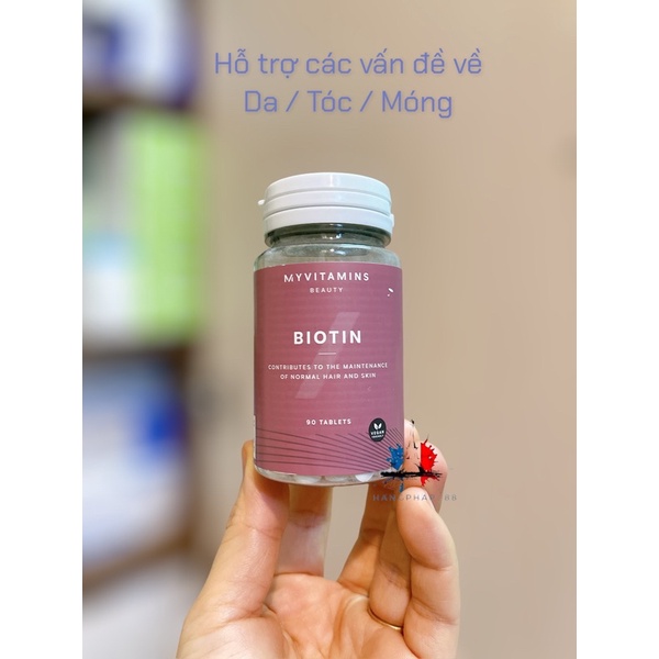 Viên Myvitamin Biotin Da tóc móng 30 &amp; 90 viên