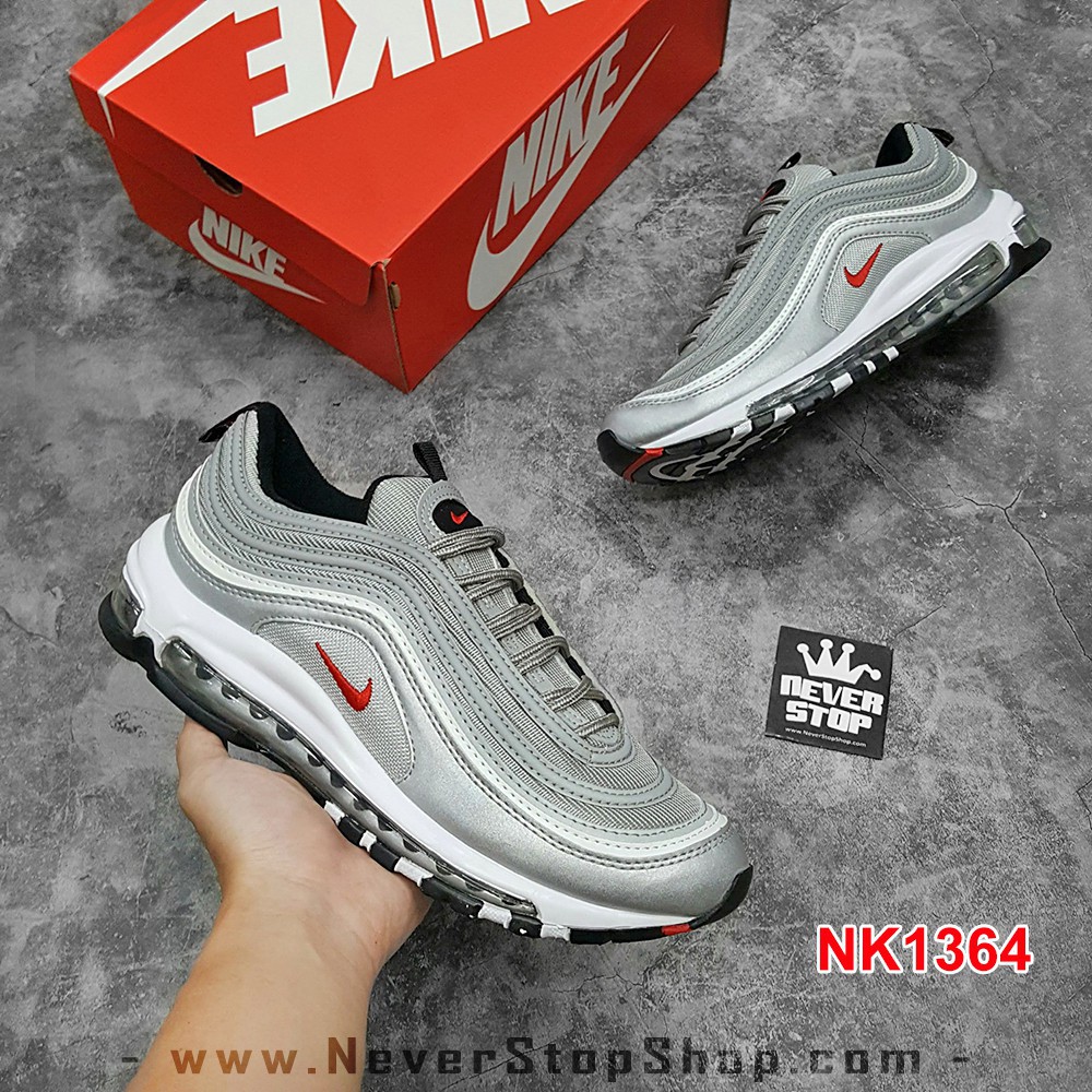 Giày NIKE AIR MAX 97 SILVER BẠC [TẶNG VỚ]