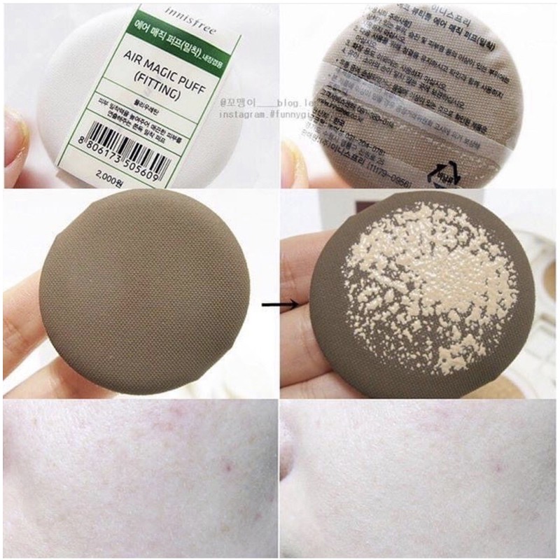 CHÍNH HÃNG] Mút trang điểm cushion Innisfree Beauty Tool Air Magic Puff  Fitting | HolCim - Kênh Xây Dựng Và Nội Thất