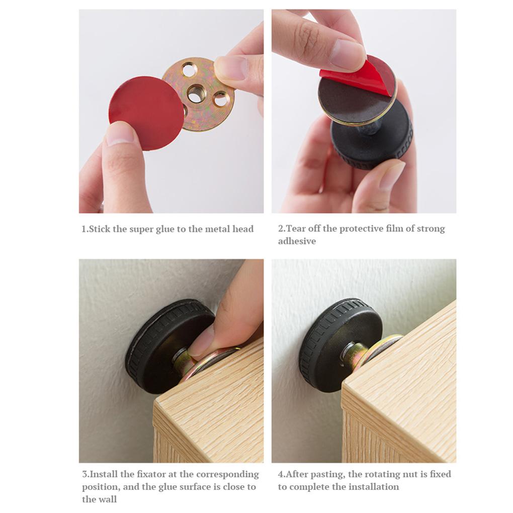 Bộ 2 Dụng Cụ Cố Định Khung Giường Chống Rung Lắc Có Thể Điều Chỉnh