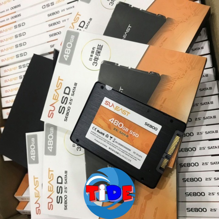 Ổ cứng SSD 2.5” SunEast 480GB nội địa Nhật Bản – CHÍNH HÃNG – Bảo hành 3 năm –Tặng cáp dữ liệu Sata 3.0