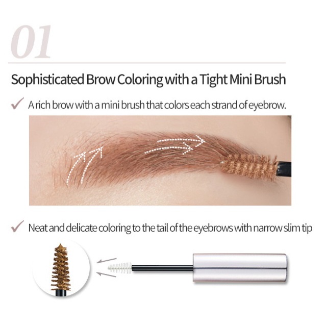 Chải mày Mascara mày Etude Drawing Eyes Coloring Browcara