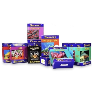 Test Salifert Canxi, Magie, NO3,PO4, KH, Kali,NO2,PH,Cu,Flatworm Exit, Đồng - Bộ thử chất lượng nước