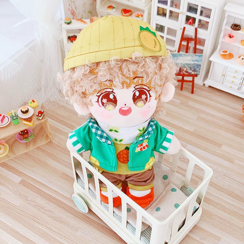 Set Áo Khoác Không Tay + Đầm + Đôi Cánh Chất Liệu Cotton 20cm Dành Cho Búp