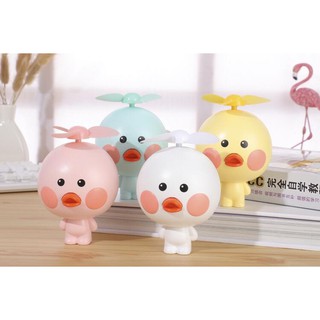 Quạt sạc bằng điện hình con Vịt (lấy màu ngẫu nhiên)