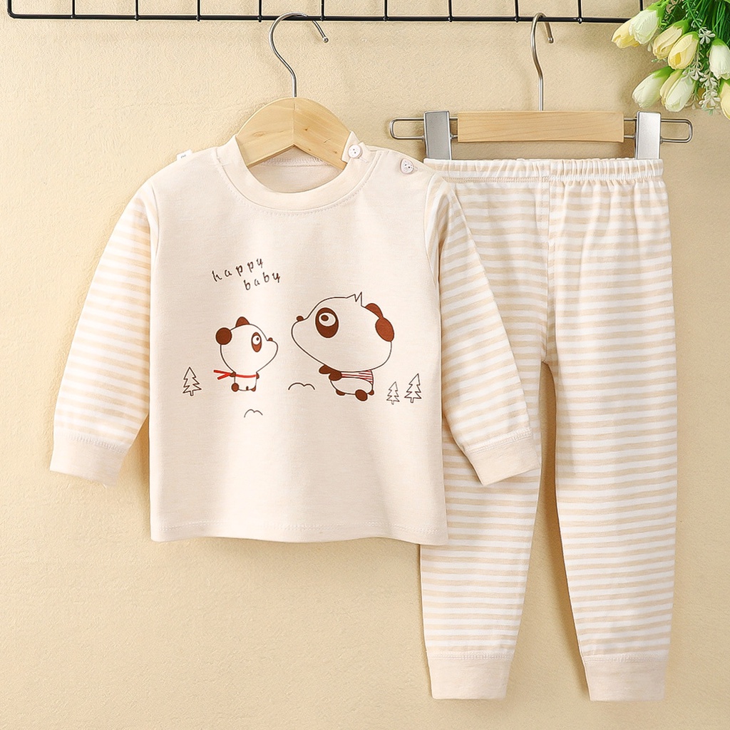 Bộ Thu Đông Bé Trai Bé Gái Chất Cotton Mềm Mịn, Đồ Bộ Dài Tay Trẻ Em Từ 1 Tuổi đến 7 Tuổi Lumla BO01