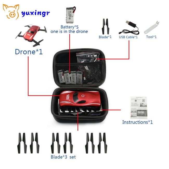 Túi Vỏ Cứng Bảo Vệ Cho Drone E58 / Jy018 / Jy019 / Gw58 / X6 / E010 / E010S / E013 / E50