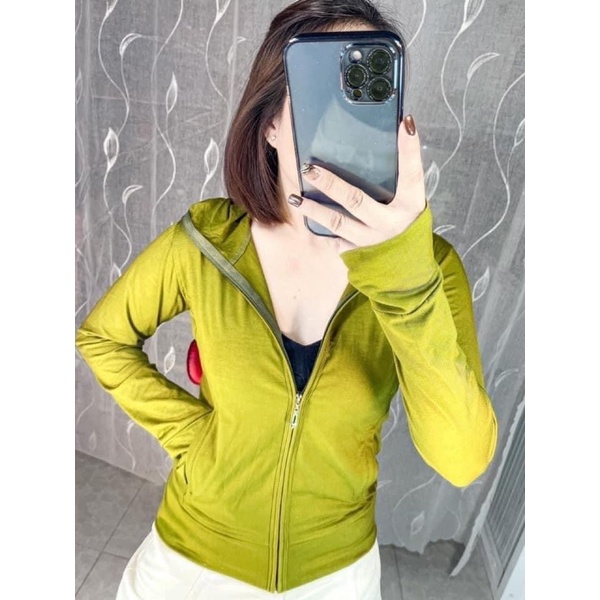 Áo Khoác Nữ Thun Cotton Lạnh - Có nón - 40kg đến 65kg