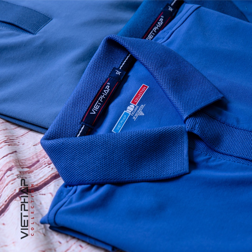 Áo Thun Polo Nam Tay Ngắn Trụ V Bo Cao Cấp 9911 Việt Pháp. Vải Cotton Lạnh Thấm Hút Mồ Hôi, Siêu Mát - Hàng Chính Hãng