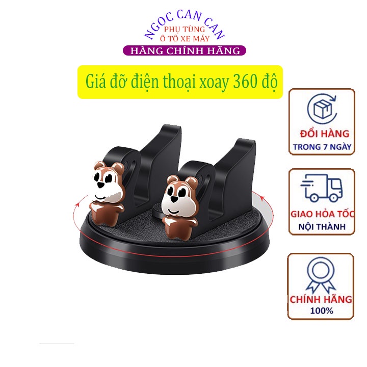 Giá Đỡ Điện Thoại Trên Ô Tô, Chống Trượt, Xoay 360 độ, Gắn Trên Taplo