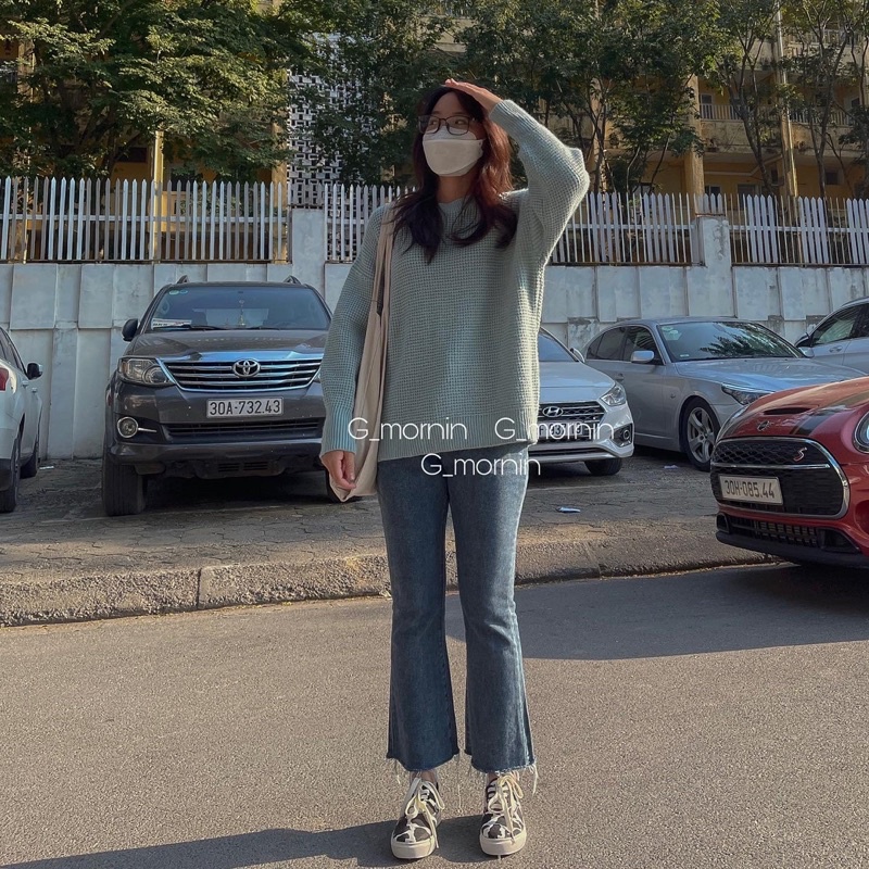 Quần jeans xanh loe QJ0110