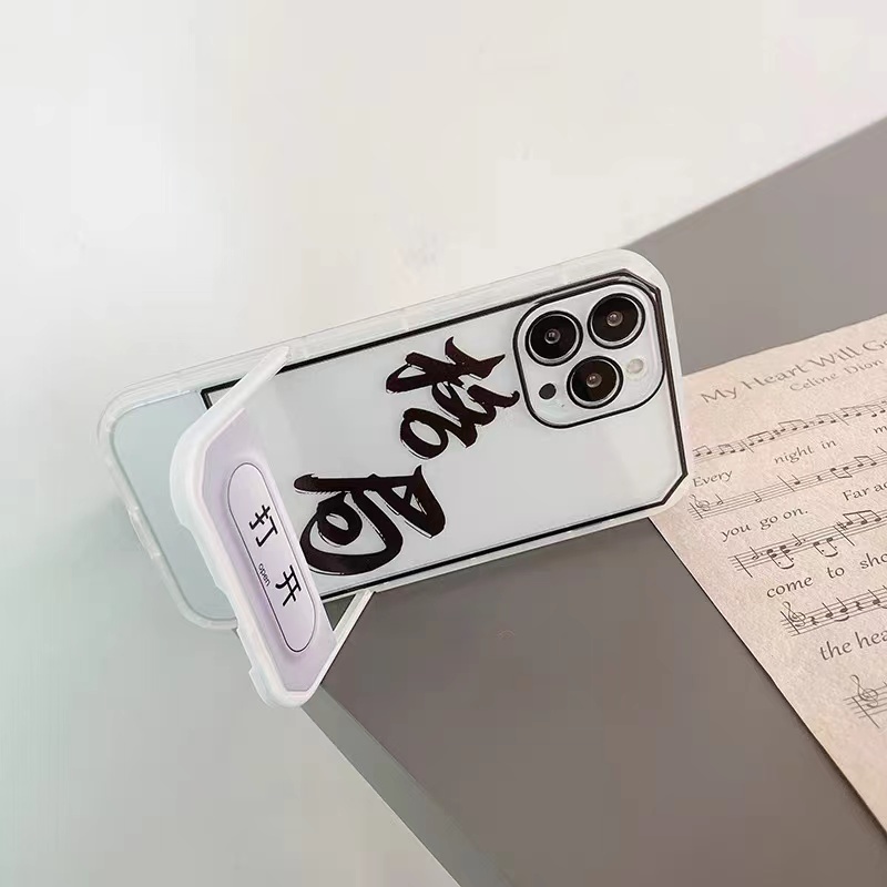 Ốp Điện Thoại TPU Silicon Mềm Trong Suốt Có Giá Đỡ Thời Trang Cho iPhone 13 13pro 12promax SE2020 11 Pro MAX 6S 7 8 Plus X XS XR