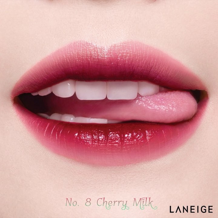 Son hai tông màu phiên bản 2017 LANEIGE Two Tone Tint Lip Bar #No.8 Cherry Milk