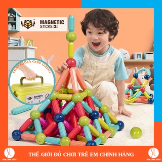 Bộ xếp hình nam châm cao cấp, nam châm xếp hình thông minh